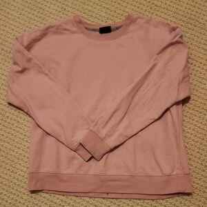 ZELOS Womens Soft Pink Crewneck Sweater